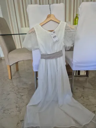 Vestido Comunión Mango Blanco 12 años