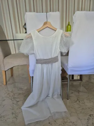 Vestido Comunión Mango Blanco 12 años