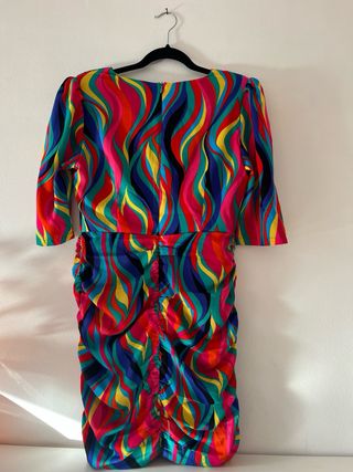 Vestido Minueto Talla M Fiesta Multicolor