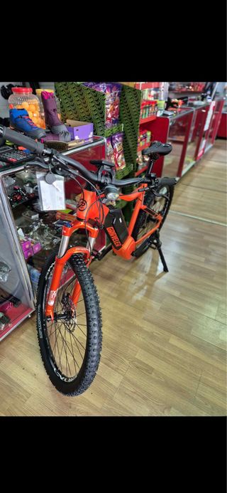 Bicicleta eléctrica graveler naranja 200W