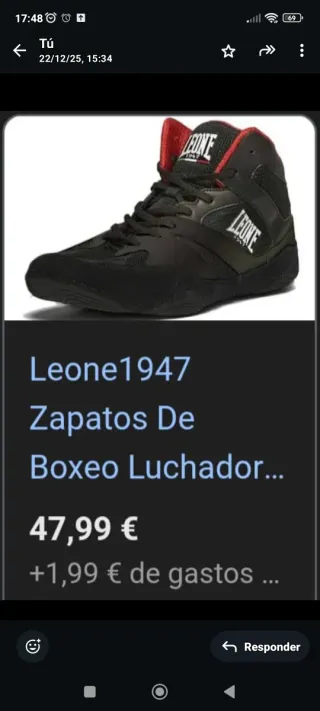 Botas de Boxeo Leone 1947  Talla: 43