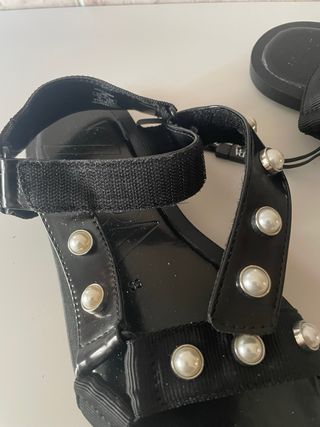 Sandalias Zara Mujer Talla 36 Perlas