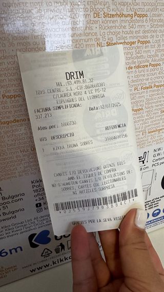 Trona KikkaBoo Chewy Booster Seat