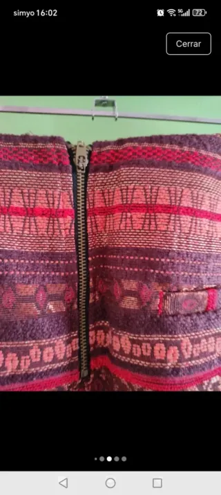 Falda estampada étnica