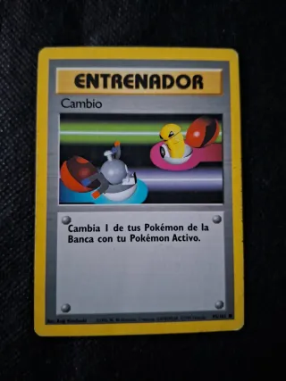 4 Cartas Pokémon Base Set Cambio Switch