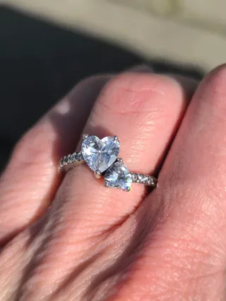 Anillo Pandora Doble Corazón