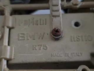 Maqueta Moto BMW R75 Sidecar Militar 1941 Pocher