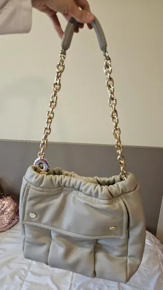 Bolso Tous Beige y Negro Dorado dos bolsos
