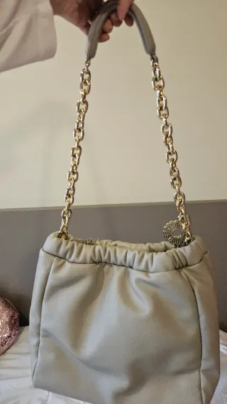 Bolso Tous Beige y Negro Dorado dos bolsos