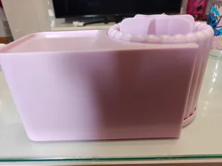 Organizador de maquillaje rosa