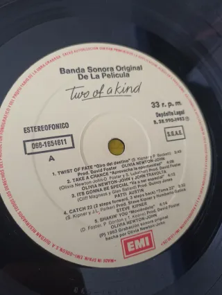 LP BSO Two Of A Kind (1983)