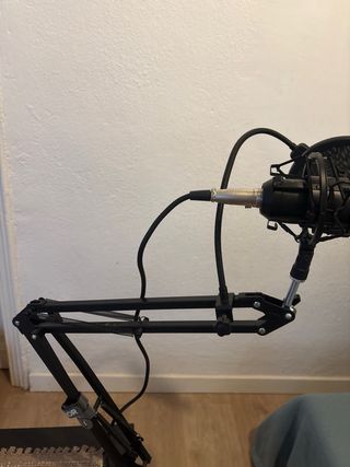 Micrófono TONOR Estudio Negro e interfaz audio USB