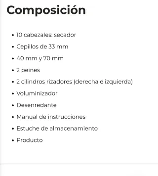 Moldeador Secador Cecotec AzulDorado Garantía 2027
