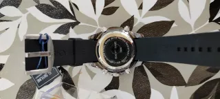 Reloj Skyline Cronógrafo Negro y Plateado