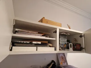 Estantería de pared blanca Besta Ikea