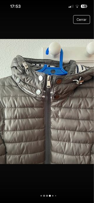 Cazadora acolchada North Wood gris T.M