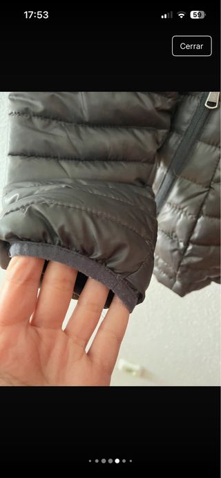 Cazadora acolchada North Wood gris T.M