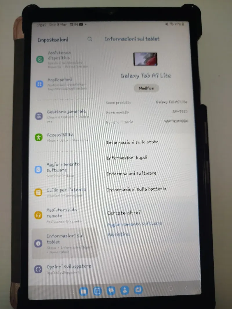 Tablet Samsung Galaxy Tab A7 Negro afbeelding 4