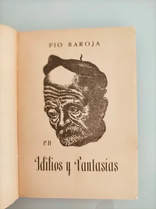 Libro Pio Baroja. Idilios Fantasias