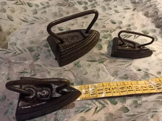 Lote 3 Planchas Antiguas Hierro Macizo