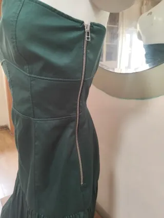 Vestido largo Zara verde