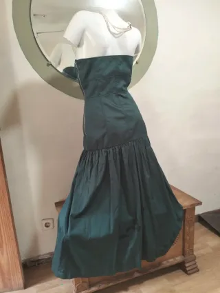 Vestido largo Zara verde