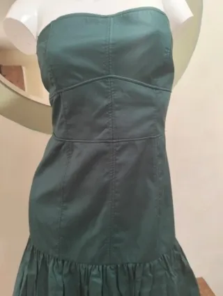 Vestido largo Zara verde