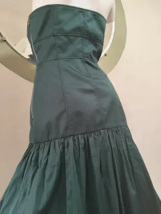 Vestido largo Zara verde