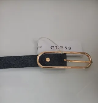Cinturón Guess Negro y Dorado. NUEVO SIN ESTRENAR