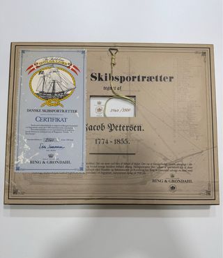 Cuadro de barco antiguo enmarcado