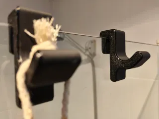 Perchas para mampara de baño (2 unidades)