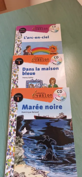 Lote 3 Libros Lectura Francés + CD - Santillana