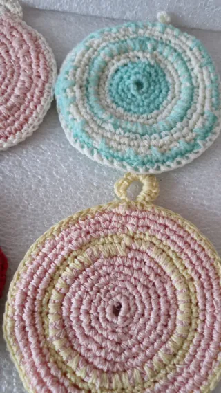 Presine da cucina in cotone fatte a mano