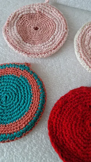 Presine da cucina in cotone fatte a mano