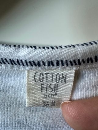 Camiseta bebé Cotton Fish 36 meses