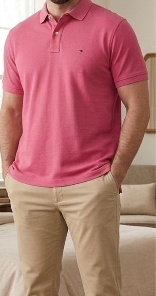 Polo Tommy Hilfiger Rosa Hombre