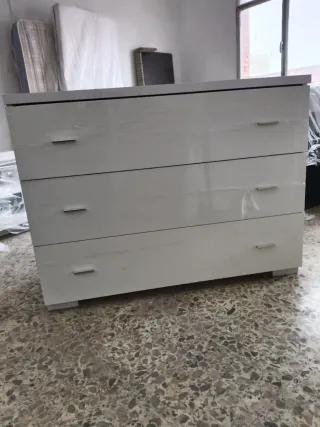 Cómoda blanca 3 cajones