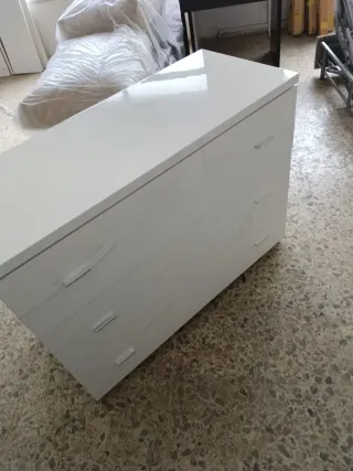 Cómoda blanca 3 cajones