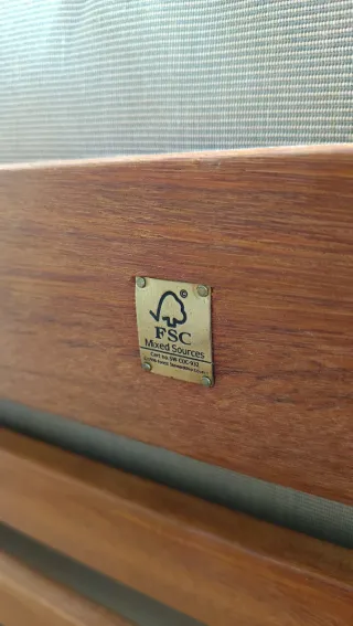 Butacas de teca para jardín (2 unidades)