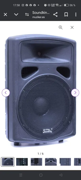 Altavoz Soundking 15 Negro