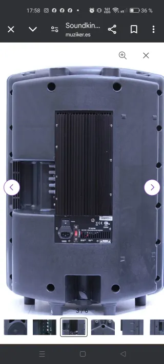 Altavoz Soundking 15 Negro