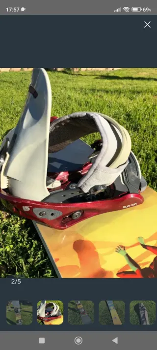 Tabla Snow Hammer + Fijaciones Burton + Funda