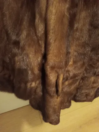 Cappotto in pelliccia marrone