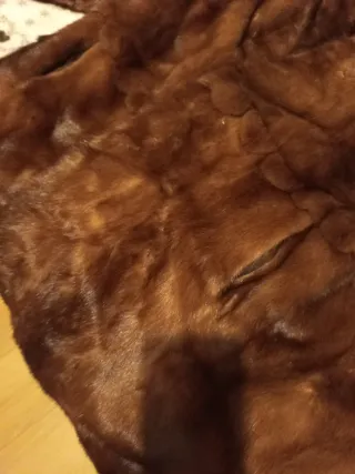 Cappotto in pelliccia marrone