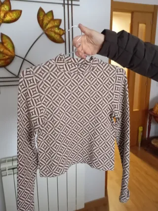 Camiseta manga larga estampada