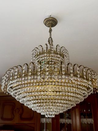 Lámpara de cristal de Bohemia