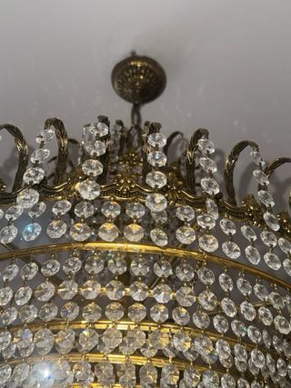 Lámpara de cristal de Bohemia