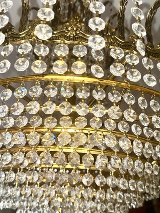 Lámpara de cristal de Bohemia