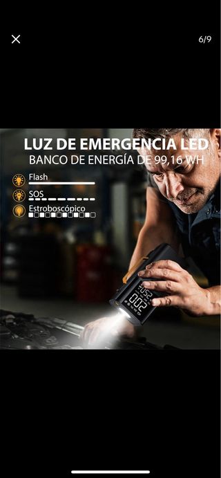 Arrancador Batería 9500A + Compresor Aire