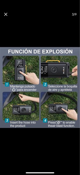 Arrancador Batería 9500A + Compresor Aire